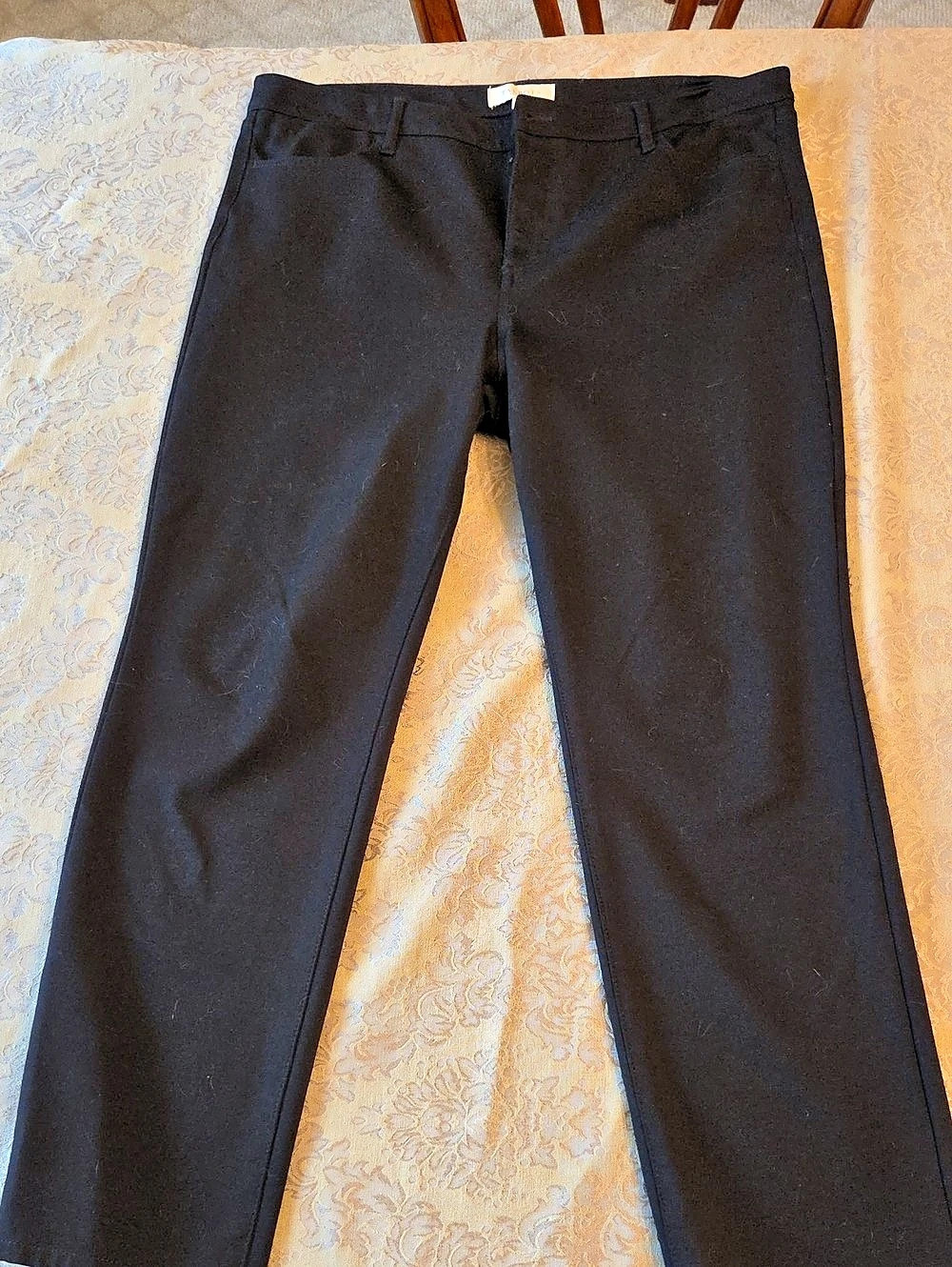 Talbots Black Trousers Size 16W Like New